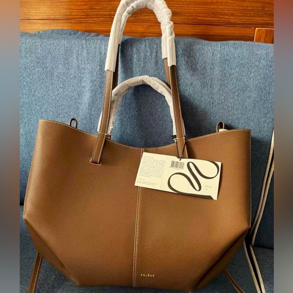 Brand new polene tote Bag Large Maroon - Picture 1 of 6